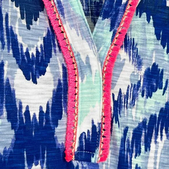 Lilly Pulitzer Kalissa Knit Tunic in Blue Swish Skipped A Beach - Picture 4 of 8